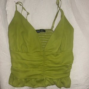 BooHoo Green Tank Top